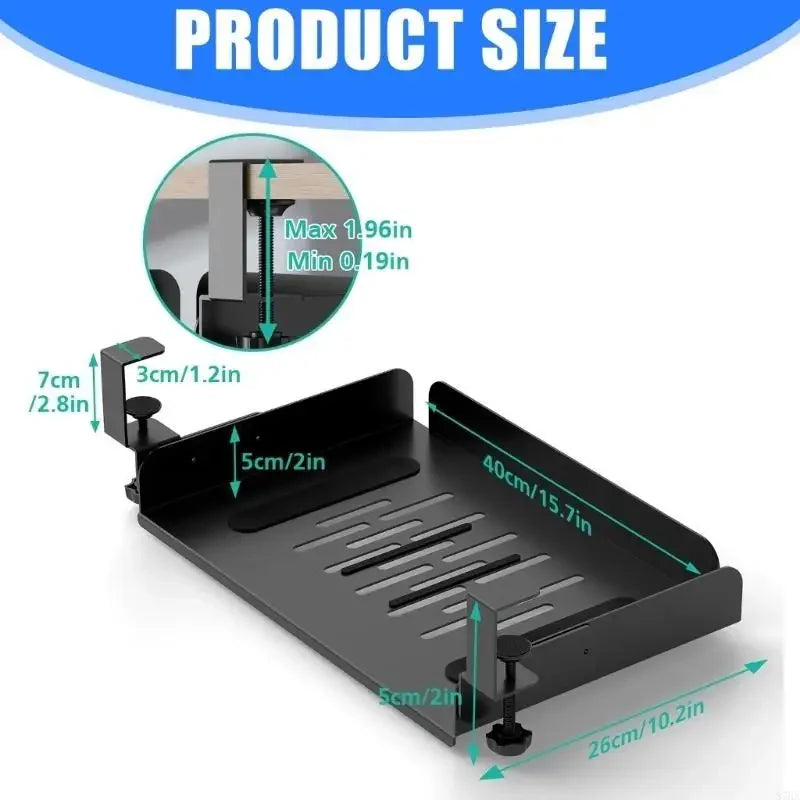 Office Desk Storage Tray Steel Frame Cable Organization space optimizer 87HA