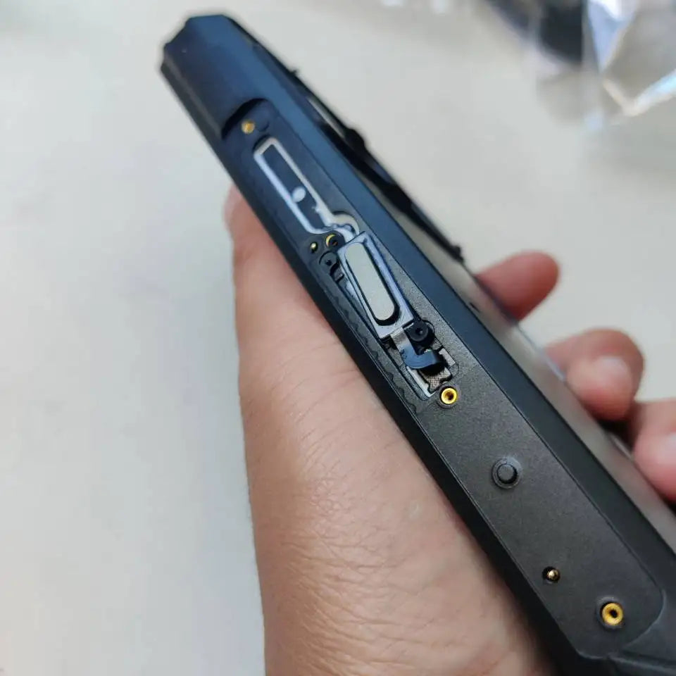 For Oukitel WP30 PRO Phone Back Battery Case Housings Cover With Fingerprint FPC Button+Camera Metal Decorative Frame