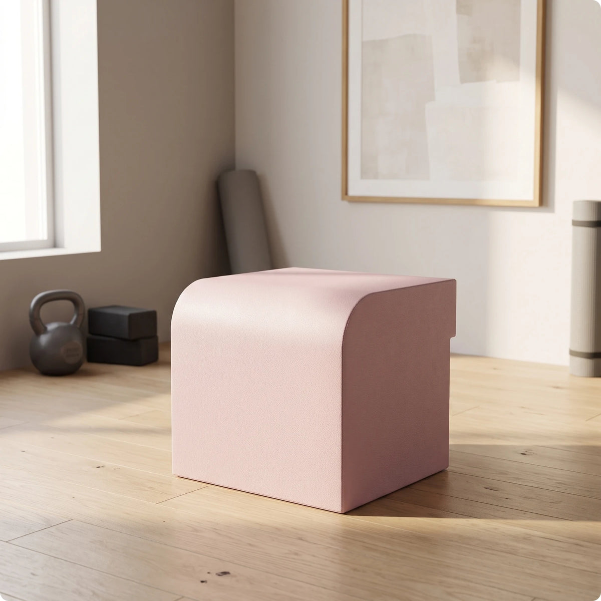 Hip Thrust Box with Padded Top Compact Hip Thrust Box Fitness Equipment Anti-Slip for Home Gym