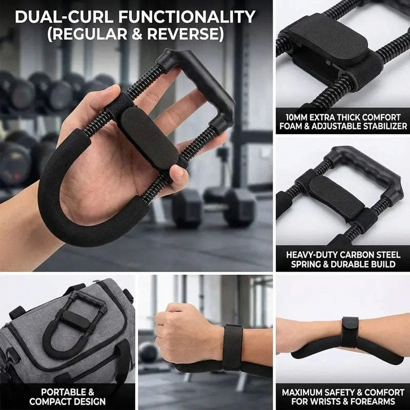 Adjustable Hand Grip Exerciser For Forearm Wrist Finger Strength Training Body Shaping Tool Home Gym Workout Fitness Accessory