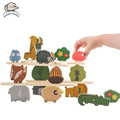 Montessori Wooden Stacked Building Block Toy Cartoon Animal Balancing Block Baby Early Education Educational Toys Gifts For Baby