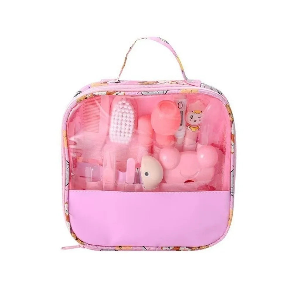 13Pcs/Set Multi-functional Baby Care Kit Nasal Aspirator Hair Wash Brush Newborn Care Essentials Nail Clipper Comb