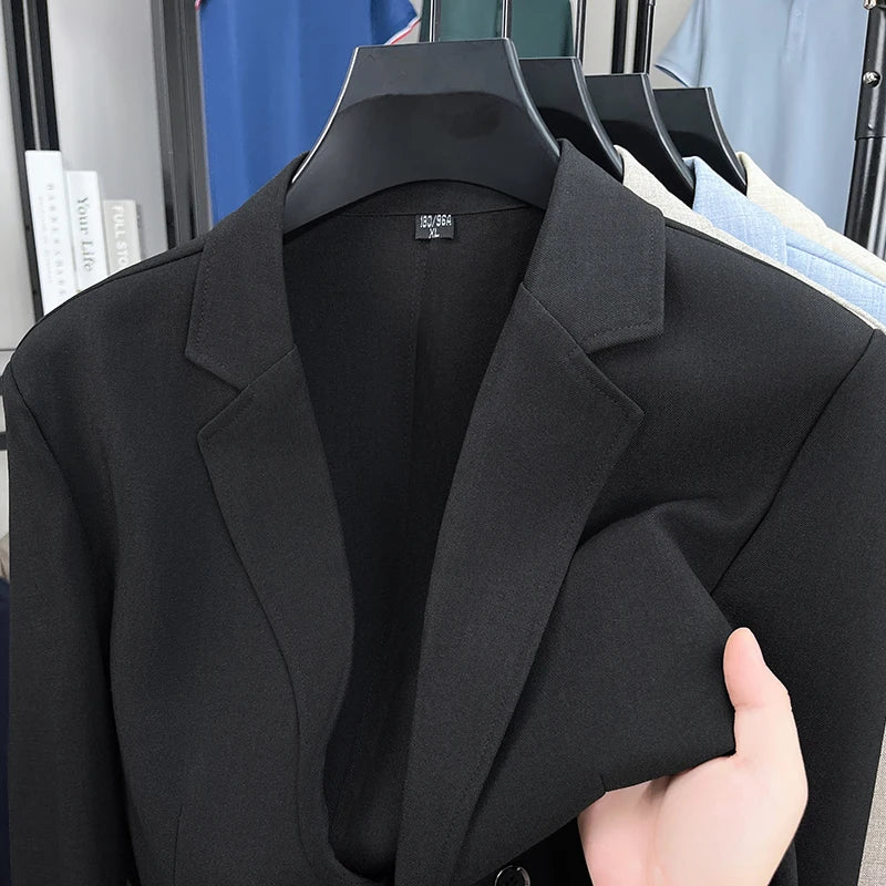 Mens Linen Blend Suit Jacket Lightweight Smart Casual Blazer Summer Sun Protection Outerwear Coat Wedding Prom Vacation Beach