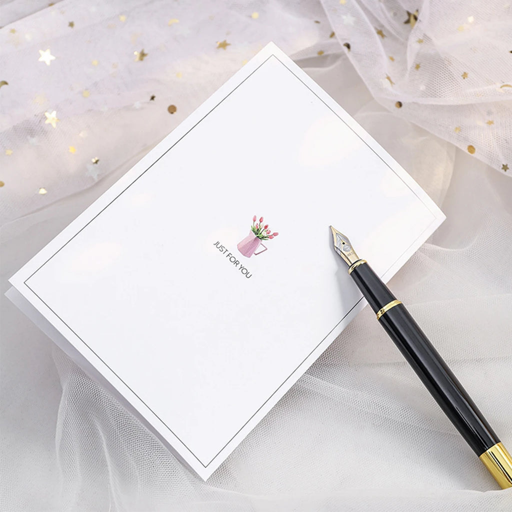 1PC Eternal Flower Valentine's Day Card Thanksgiving Mother's Day Handmade Card Creative Birthday Gift Blessing Message Card ﻿