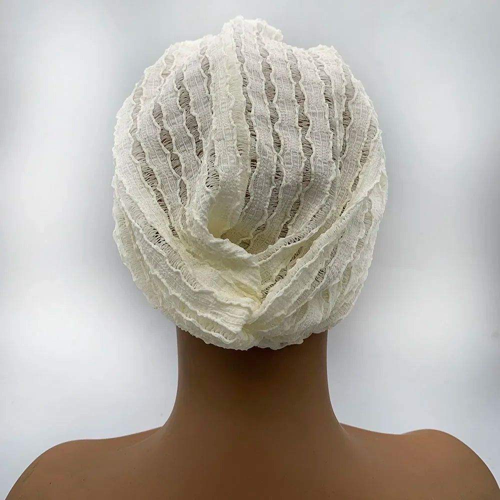 Embroidery Turban Cap for Women Summer Breathable Head Wraps Bonnet Muslim Under Scarf Hat Chemo Hats Turbante mujer