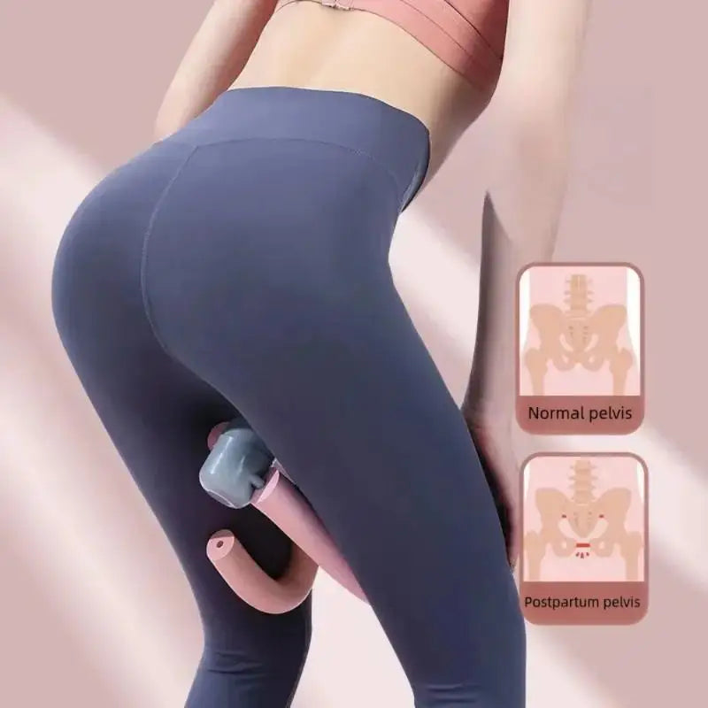 Thigh Exerciser Soft Padded Handle Portable Practical Gift for Home Yoga Workout Fitness Enthusiasts