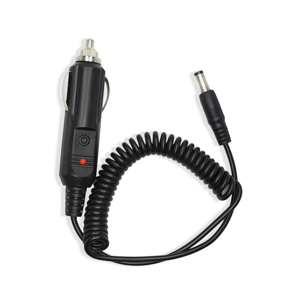 12V DC Power Car Charger for Walkie Talkie UV-5R UV9R UV-82 UV-9R Plus UV5RE 5RA Baofeng Accessories Radio Charge Base Cord