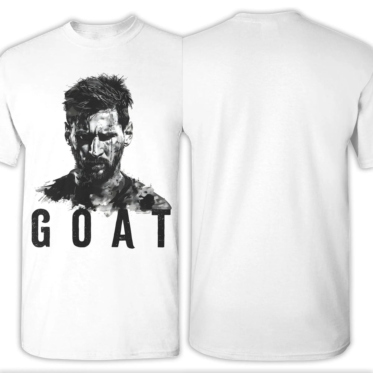 Men T-Shirts Football Messis Leisure Cotton Tee Shirt Short Sleeve  T Shirts Round Neck Clothing Unique