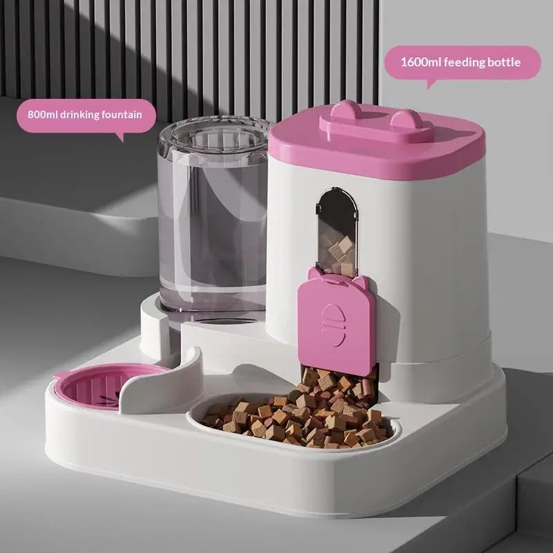 Pet Large-capacity Feeder Integrated Automatic Water Dispenser Cat Dog Feeding Pet Supplies