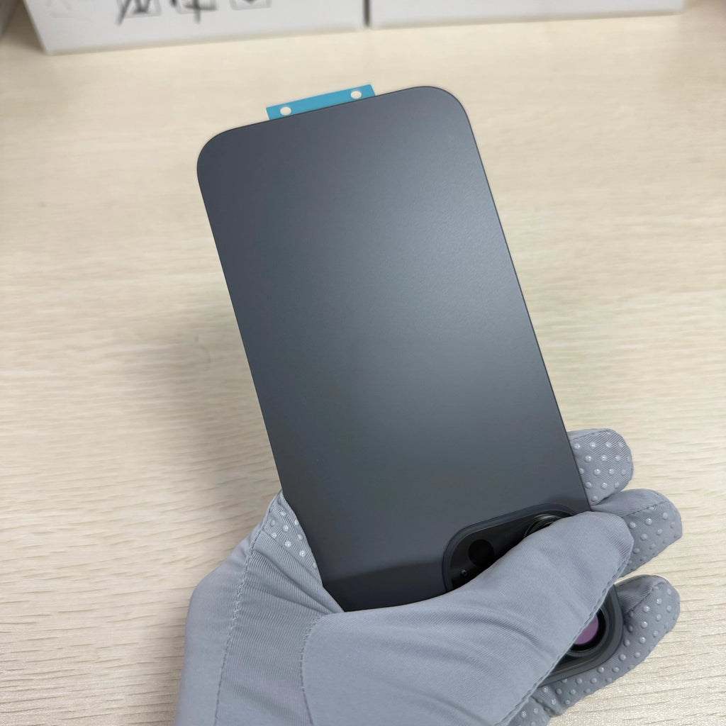 Rear Back Glass Replacement For iPhone 15 Pro 16 Pro Max Rear Cover With Camera Lens Bracket Built-in Magnets Repair Spare Parts