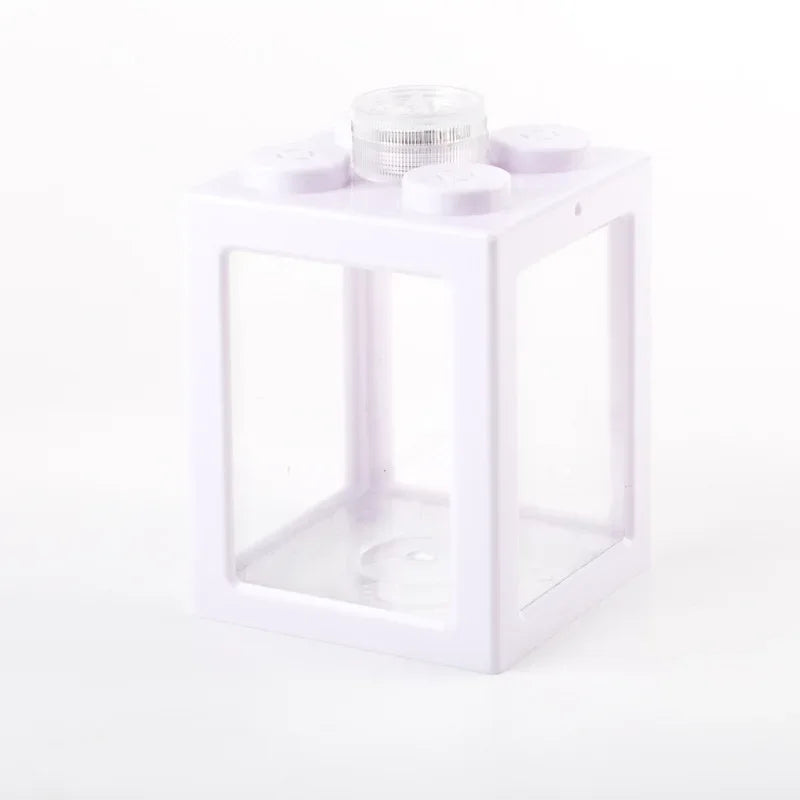Acrylic Desktop Aquarium Mini Water-Free Plastic Tank for Betta Shrimp Jellyfish - Portable Glass-Like Aquarium for Home Decor