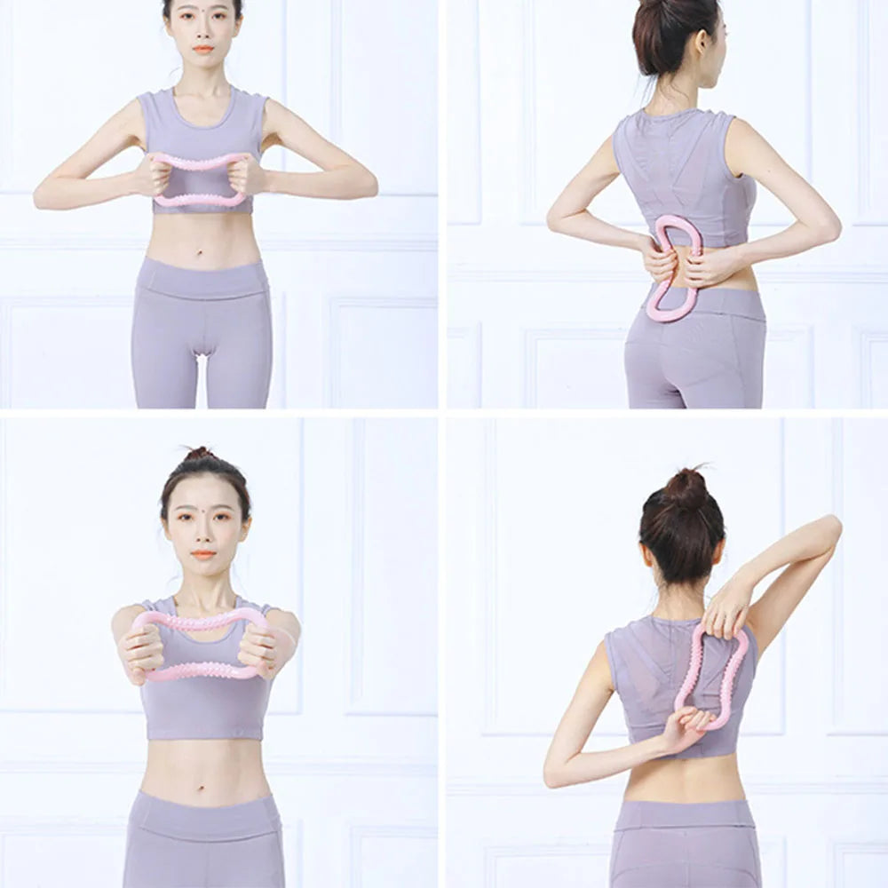 Pilates Circle Yoga Resistance Straps for Strength Training Elastic Band Muscle Trainer for Back And Shoulder Fitness Equipment