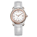 Women's Watch Japan Quartz Hours Fine Fashion Dress Clock Real Leather Luxury Happy Moving Rhinestones Girl's Gift