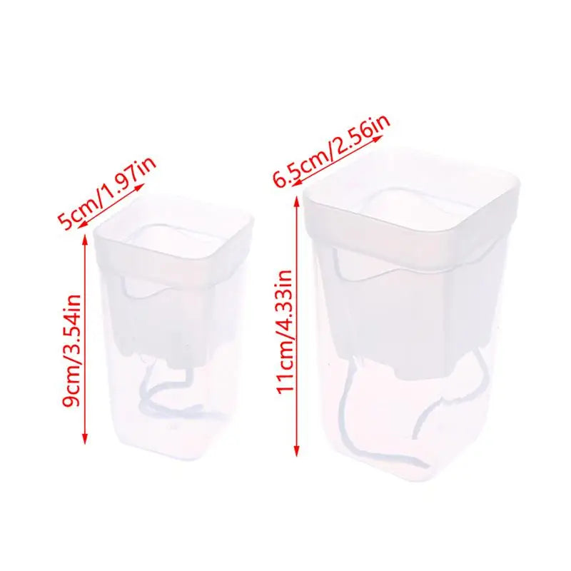 5Pcs Self Watering Plant Pots Plants Double-Layer Flower Pots Planters Drainage Hole Reservoir Seedling Nursery Pot Gift