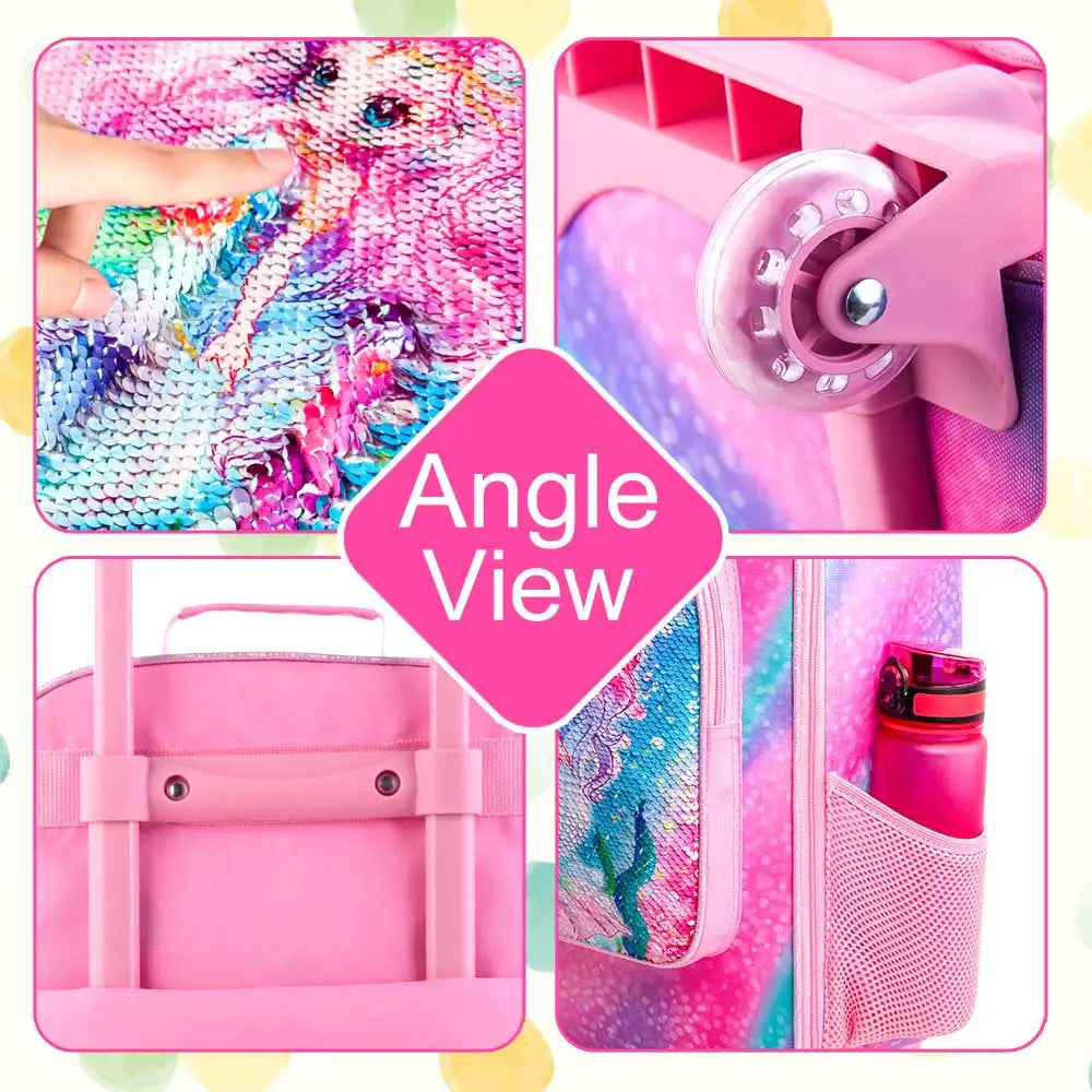 Kids Luggage for Boys Girls, Cute Rolling Wheels Suitcase for Toddler, Children Travel Carry on Suitcase