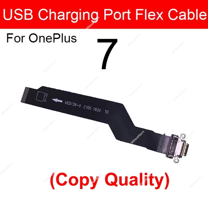 USB Charging Flex Cable For Oneplus 1 2 X 3 3T 5 5T 6 6T 7 7T 8  8T Pro USB Charger Port Connector Flex Cable Replacement