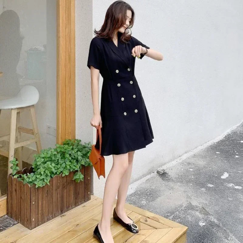 Woman Dress Formal Occasion Clothes Blazer Black Dresses for Women 2025 Short Mini Cheap Casual Sale Outfits Vintage New in Xxl