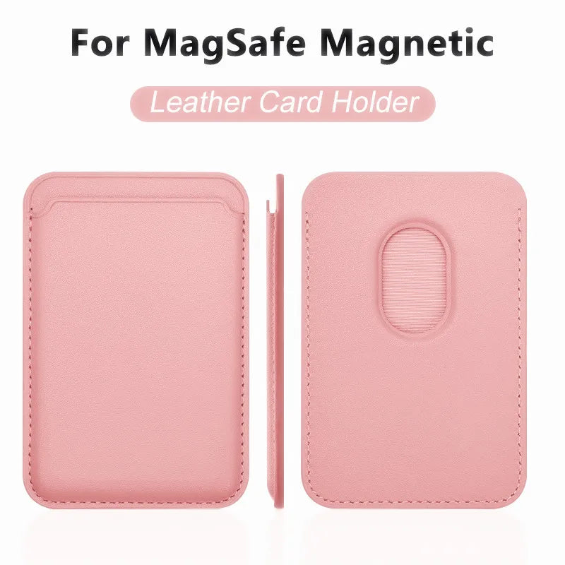Luxury For Magsafe Magnetic Leather Wallet Case For iPhone 13 17 16 14 Pro Max 17Pro S25 Card Holder Phone Bag Cover Accessories