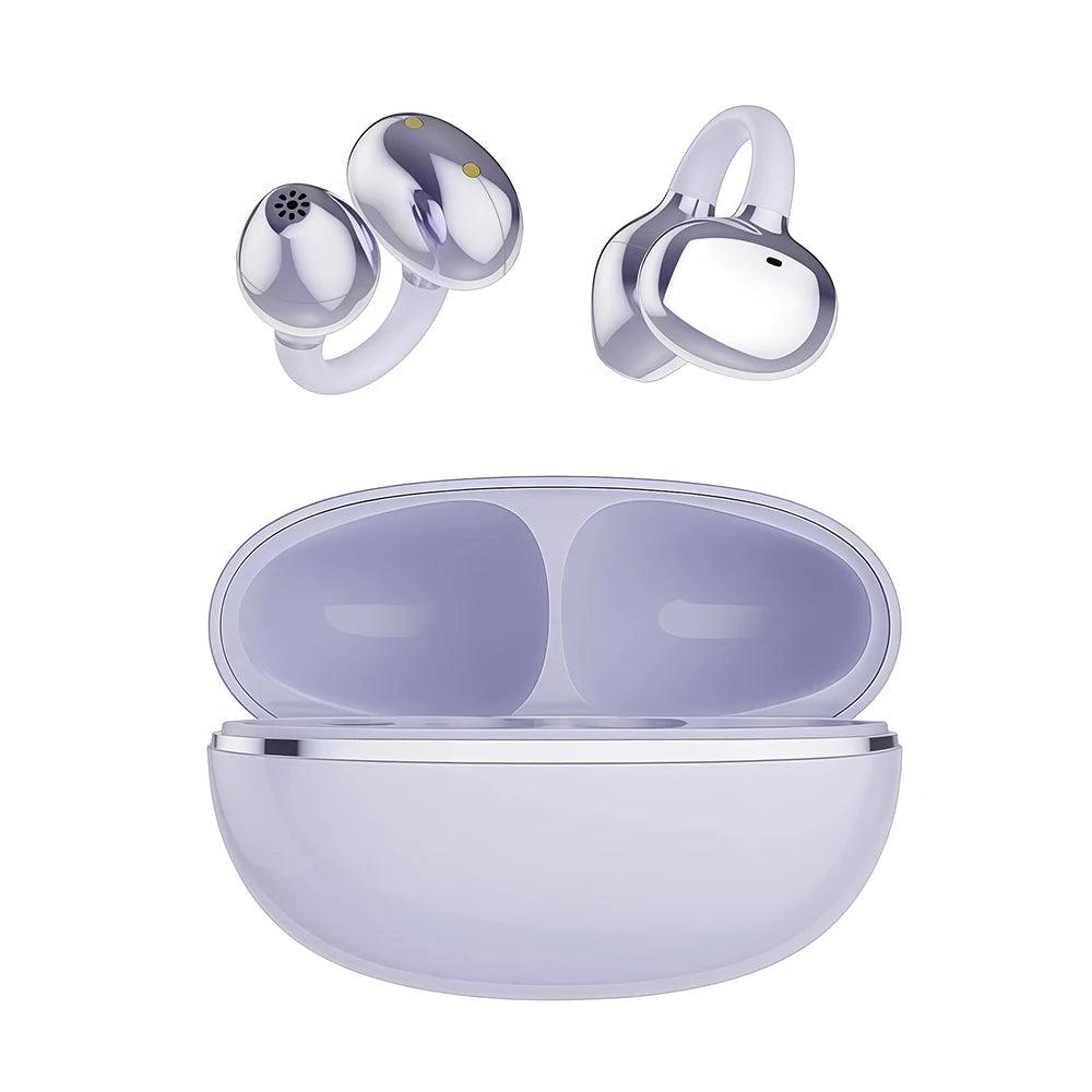 Original Ear-Clip Surround Bluetooth Headphones Bone Conduction Earphone Wireless Earbuds Stereo Bass Sports Headset with Mic