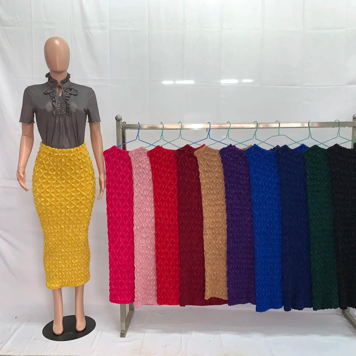 2026 181029# Long Skirts For Women Fit Slim High Waist Skirt Plus Size Skirt