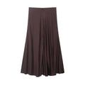 Women's Skirts 2026 Spring Summer Fashion Elastic Waist Flared Skirt Elegant Female A-line Skirt High Waist Casual Skirts