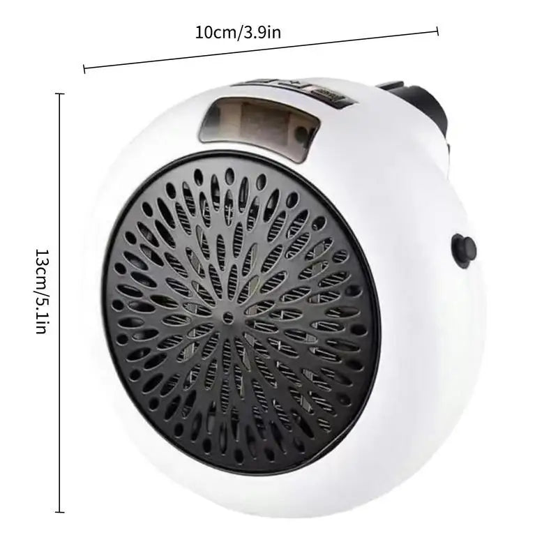 Home Plug In Cordless Space Heater Portable Electric Air Heater 400W Fast Heating Warm Fan Desktop for Winter Household Bathroom