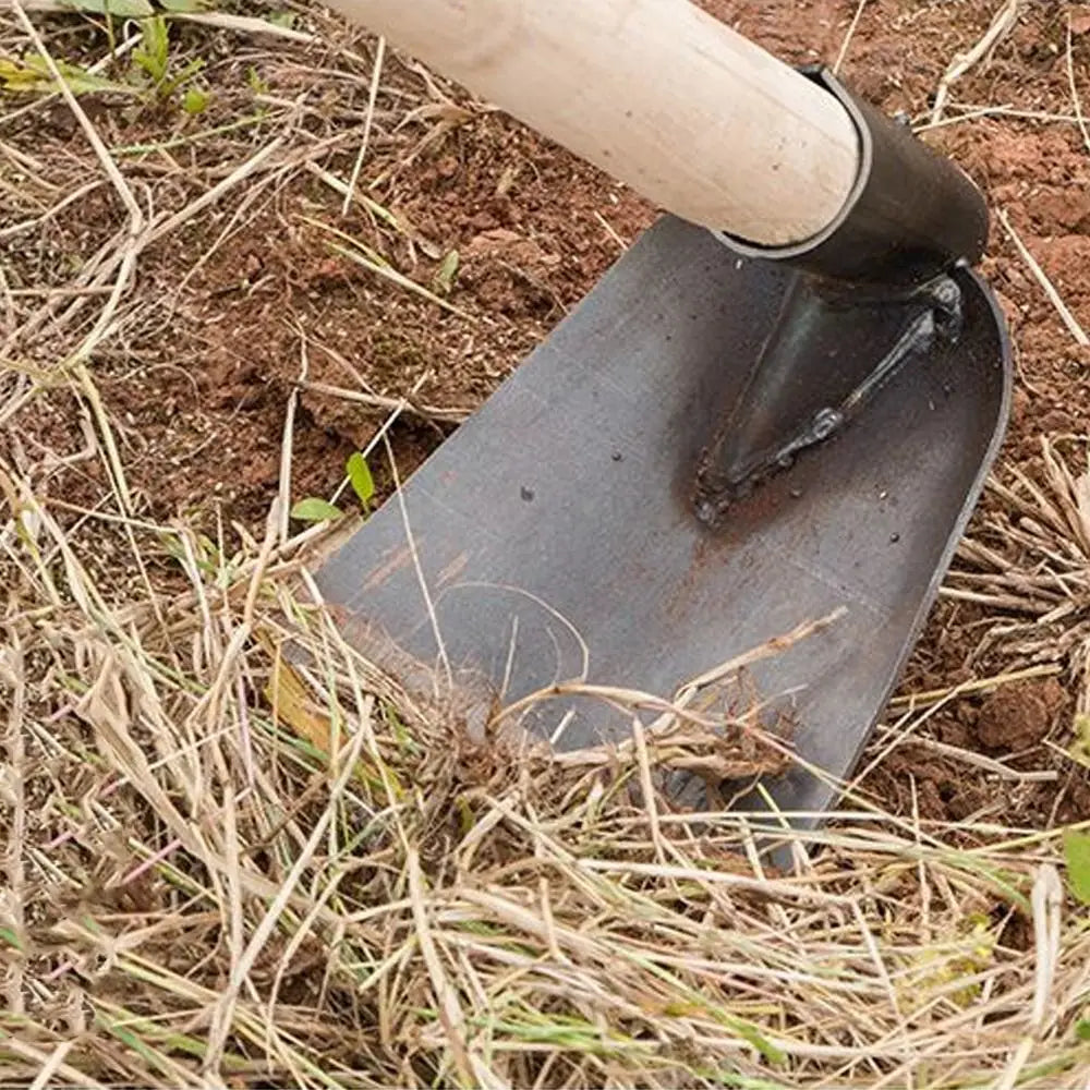 Durable Garden Hoe Household Outdoor Farming Tools Forging Weeding Hoe for Digging Soil Planting Vegetables Flowers