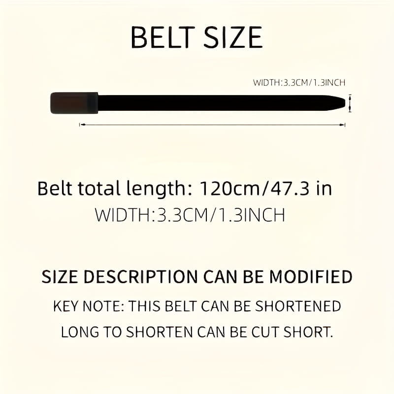 Men automatic buckle synthetic leather belt in black with a smooth matte finish and simple rectangular buckle.