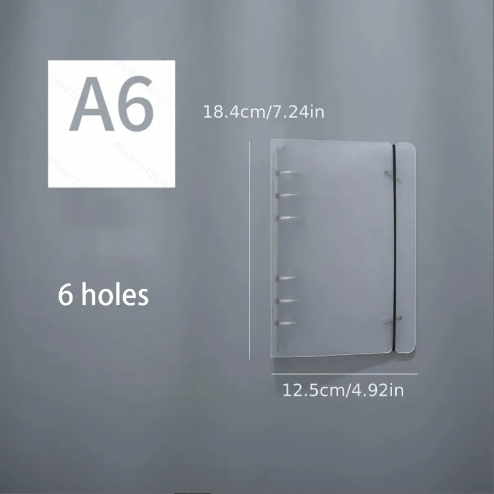 Student Stationery: 1 Pc Loose Leaf Binder Notebook Cover A5 A6  A7 Folder with Ring Binder Inner Cover Diary Office Supplies