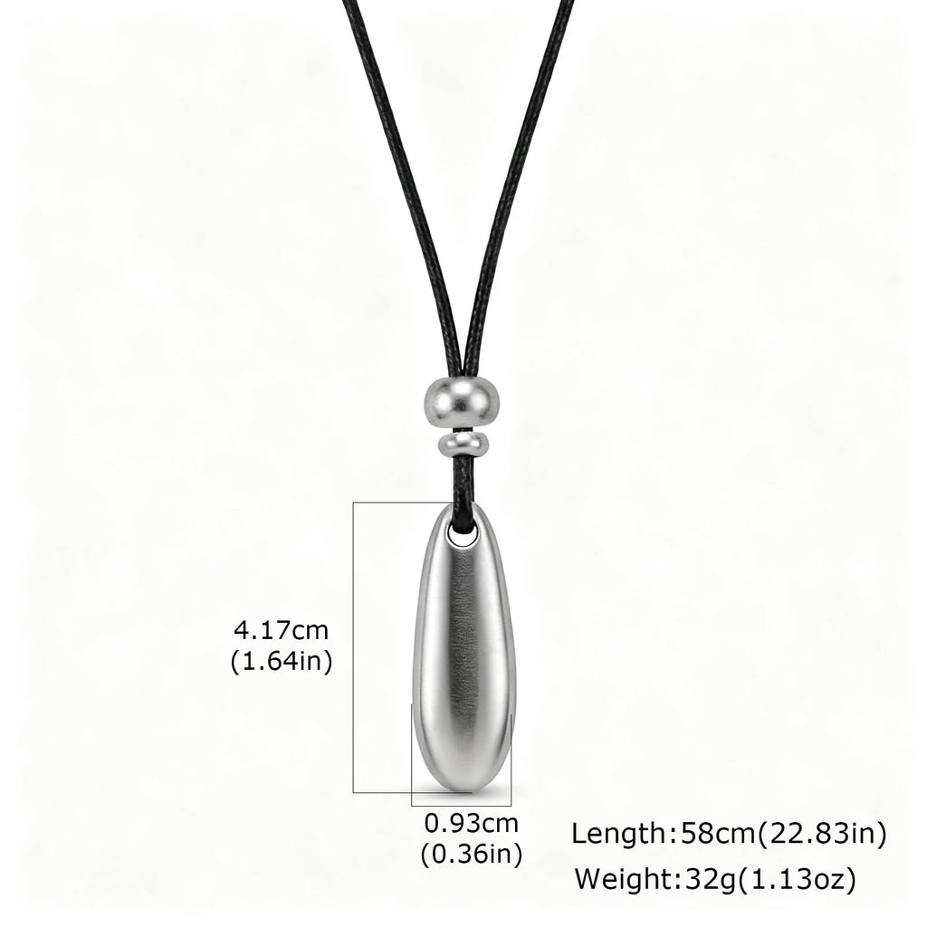 Elegant Long Necklaces For Women Girls, Heavy Metal Water Drop Neck Pendants, Sweater Chain Korean Fashion Jewelry Gifts