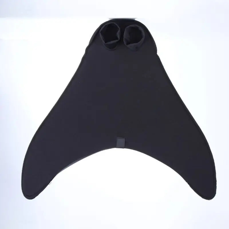 Schwarze, elegante, stromlinienförmige Erwachsenen-Meerjungfrauen-Schwimmflossen Trainingsflipper aus glattem, flexiblem Material, entwickelt für aquatische Bewegungen
