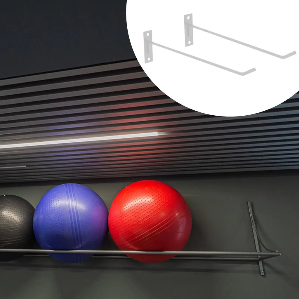 Exercise Ball Holder Space Saving Iron Wall Rack Organizer for Fitness Balls and Gym Equipment Storage Solution