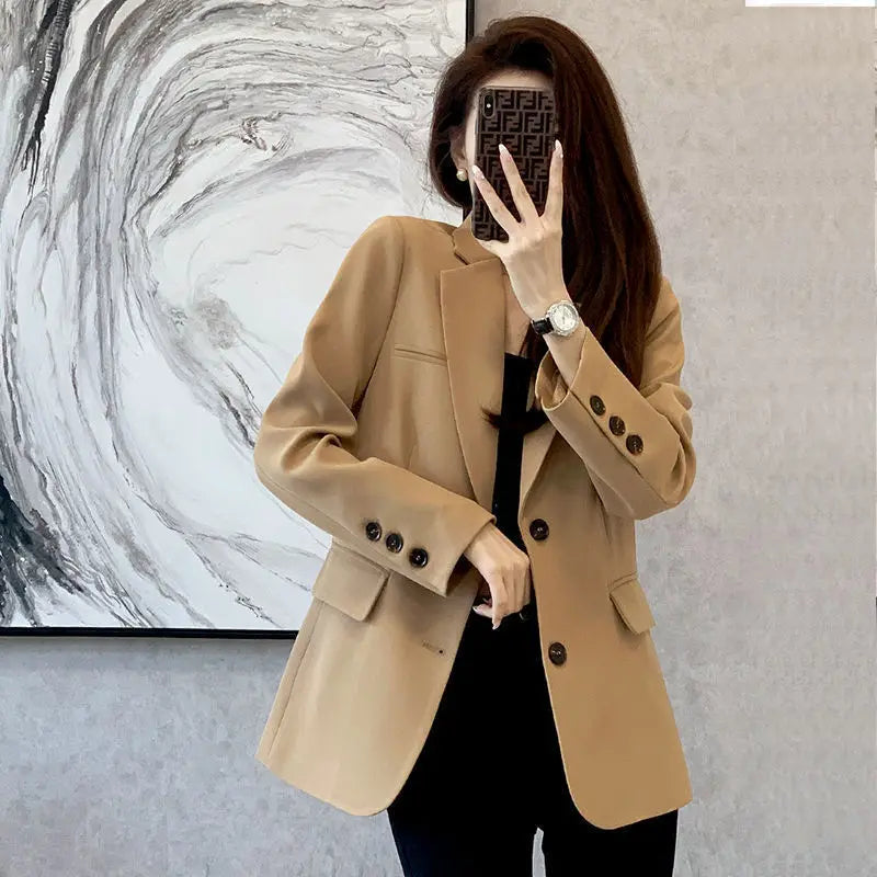 2025 Blazers Jacket For Women Coats Spring Korean Casual Woman Blazer Suits Tailoring Long Latest Fashion Clothing High Quality