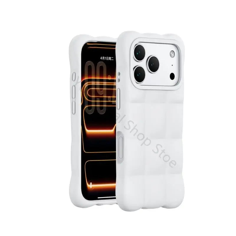 96BA Rounded Square Phone Cover With Covered Controls And Inner Layer for Phone 17