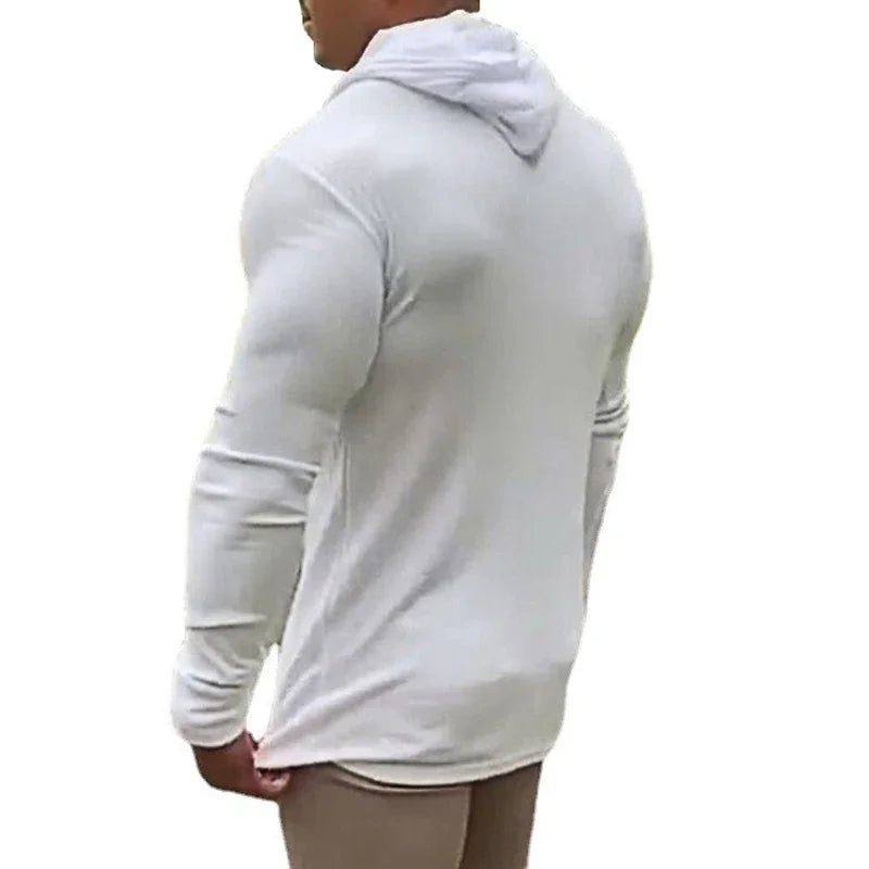 New Brand Fashion Autumn Hooded Sweaters Men Spring Knitted Clothing Slim Fit Pullover Man Classic Ribbed Knit Hoodie Jumper
