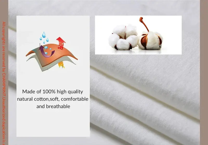 Tejido de algodón natural suave y transpirable al 100 por ciento, de la camiseta de algodón para hombre con una cita divertida
