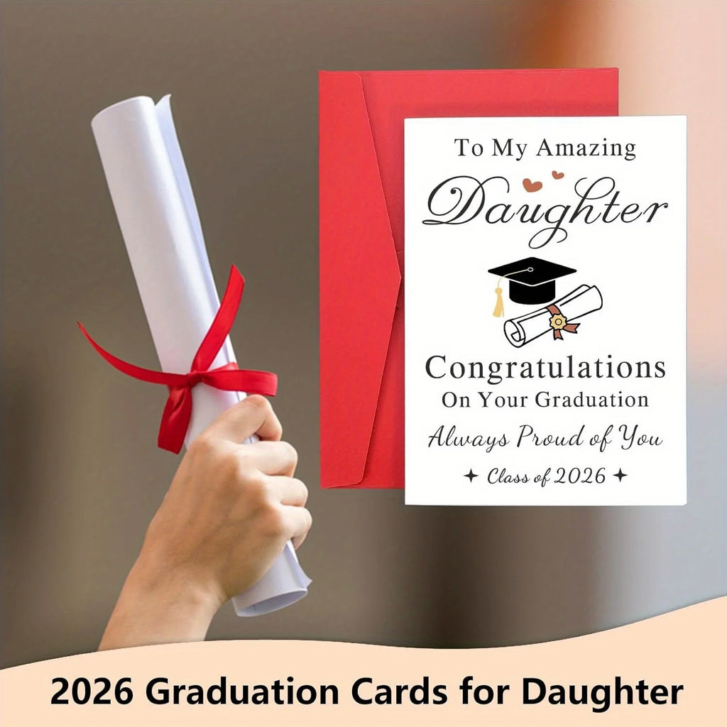 The graduation gift for 2026 is her 2026 high school and college graduation card, a gift for her daughter