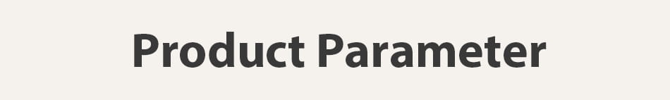 Product parameter text in bold black font on a light beige background detailing the Rocoren magnetic laptop stand and cooling holder.