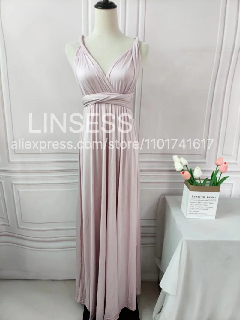 Bridesmaid Dress, Olive Green Maxi Bridesmaid Dress, Bridal Party Convertible Dress, Multiway Infinity Dress, Custom Dress