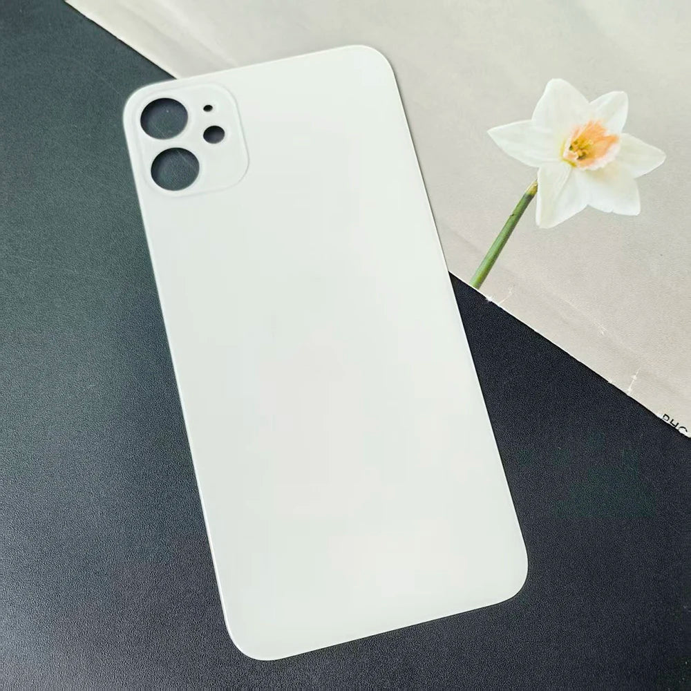 Back Glass Cover For iPhone 11 Replacement Rear Battery Door Housing Cover With Camera Lens Full Housing Back Panel Repair Parts