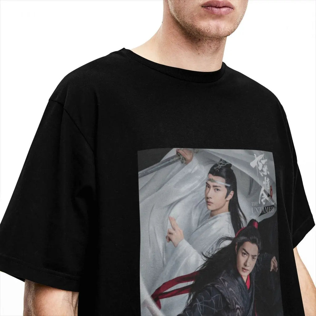 Men's The Untamed T Shirts Chinese Drama TV Program Cotton Top Tees Streetwear Short Sleeve T Shirt O-Neck Tshirt Plus Size 6XL