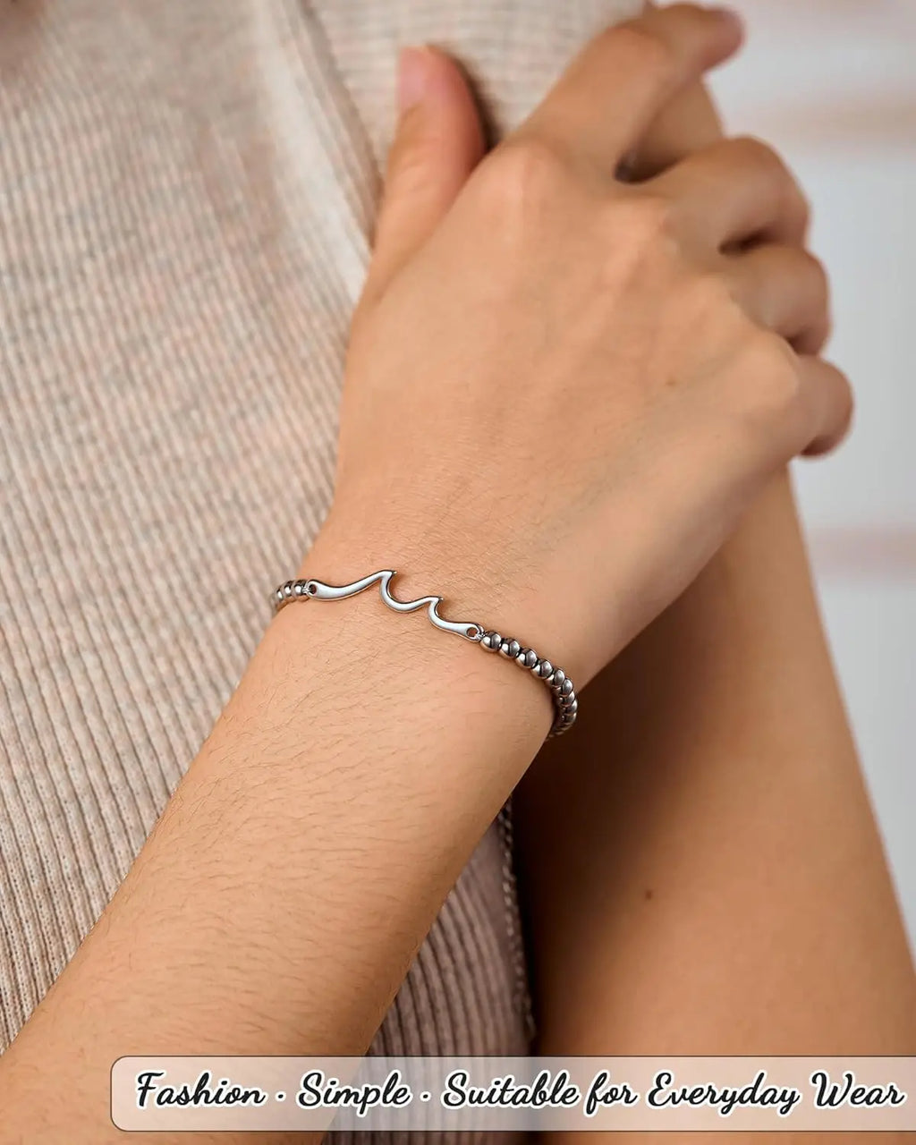 Graduation Birthday Gifts for Women, Through The Waves of Life, Birthday Bracelet for Women Friend Sister Daughter Mom Grandma