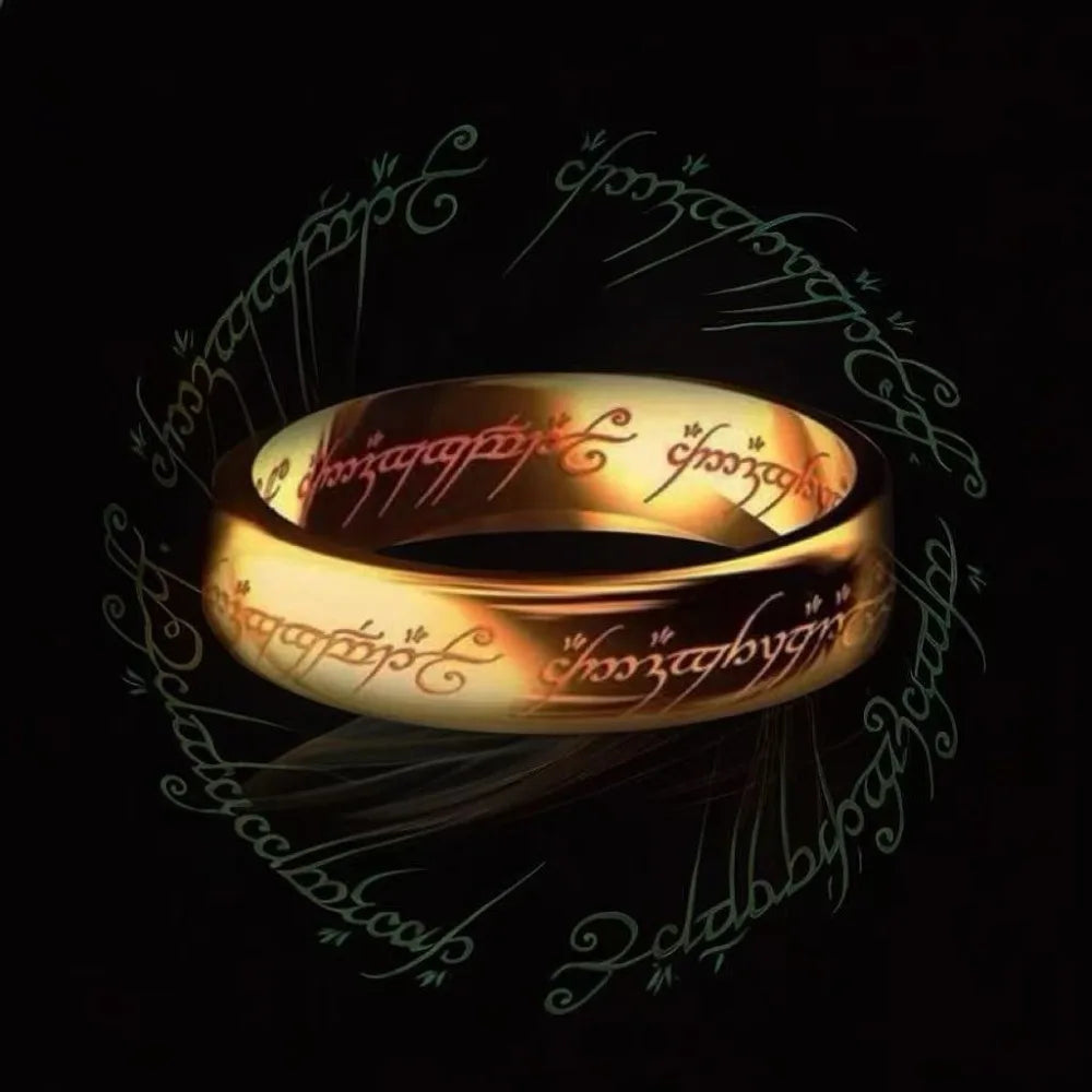 Language Stainless Steel Rings for Unisex Fashion Accessories Jewelry