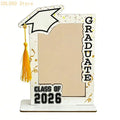 Wooden Graduation Picture Frame Class of 2026 Graduate Photo Frame With Tassels Desktop Decorations Tabletop Display D0LD