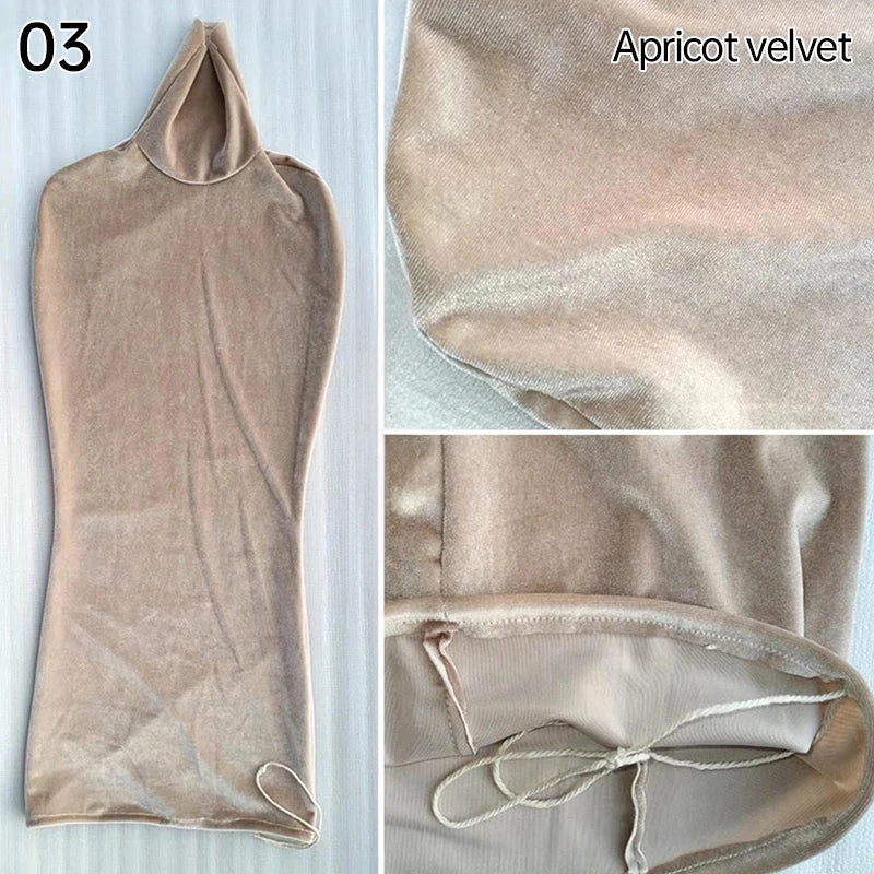 Wedding Dress Women's Mannequin Body Cover Display Replacement Dress Form Velvet Upper Body Makeup Bottoming Shirt
