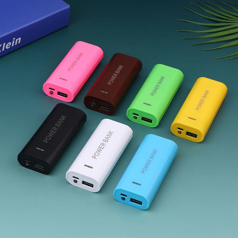 New Portable Power Bank Case DIY 2Cell 18650 Battery Box For Smart Phone Charge 5V 1A For 18650 Battery With Indicator Light