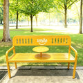 Leisure Patio Benches Backrest Dopamine Patio Benches Rustproof Waterproof Big Balcony Seat Modern Sturdy Outdoor Furniture