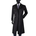Extra Long Trench Coat for Weight 150 Kg Men British Trendy Loose Fit Man Clothing Long Jacket Double Breasted Overcoat in014