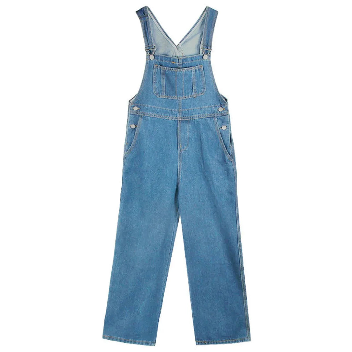 2026 New Women's Casual Wide-Leg Suspender Pants Denim Overalls with Pockets and Hooks Suitable For All Seasons
