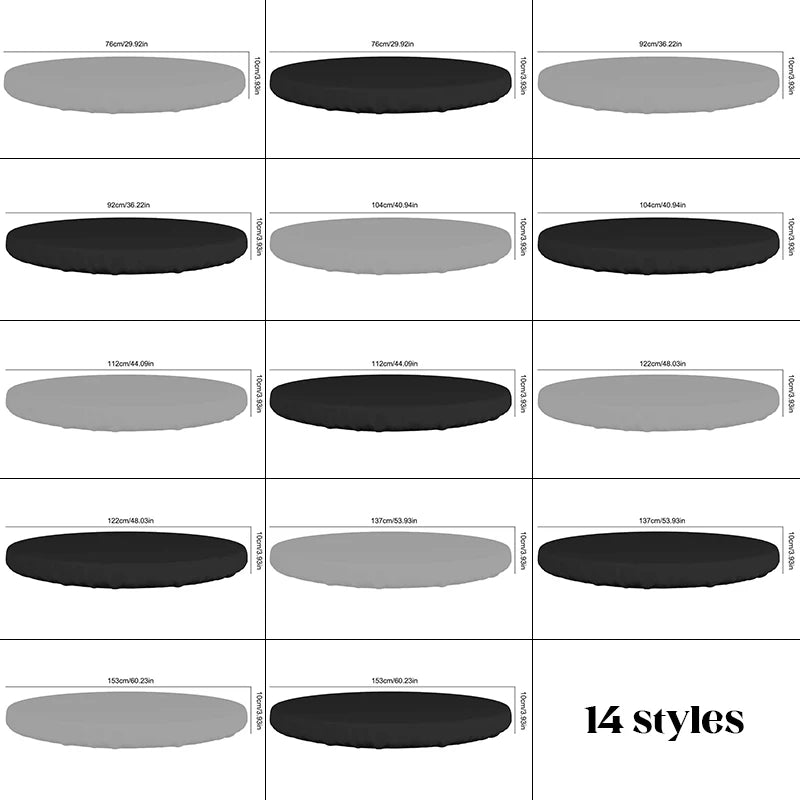 Round Table Cover Outdoor Garden Furniture Rain Cover Waterproof Oxford Sofa Protection Garden Patio Furniture Table Cloth